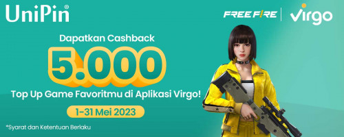Top Up Games di Aplikasi Virgo dan Dapatkan Cashback 5.000!